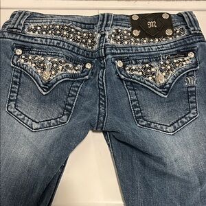 Miss Me Blue Embellished Boot Cut Jeans